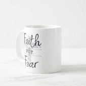 フローラクロスとクリスチャン引用文マグ コーヒーマグカップ (正面左)