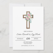 フローラクロスイースターブランチ 招待状 (正面)