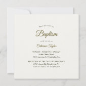 フローラクロスカトリック洗礼《キリスト教》洗礼式や命名式 招待状 (裏面)