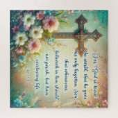 フローラクロスキリスト教聖書復活祭 ジグソーパズル (横)