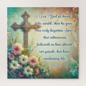 フローラクロスキリスト教聖書復活祭 ジグソーパズル (縦)