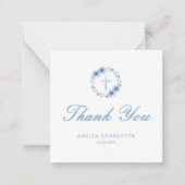 フローラクロスクリスチャン宗教予算ありがとう ノートカード (正面)