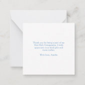 フローラクロスクリスチャン宗教予算ありがとう ノートカード (裏面)