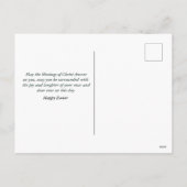 フローラクロスハッピーイースター パーソナライズされた シーズンポストカード (裏面)