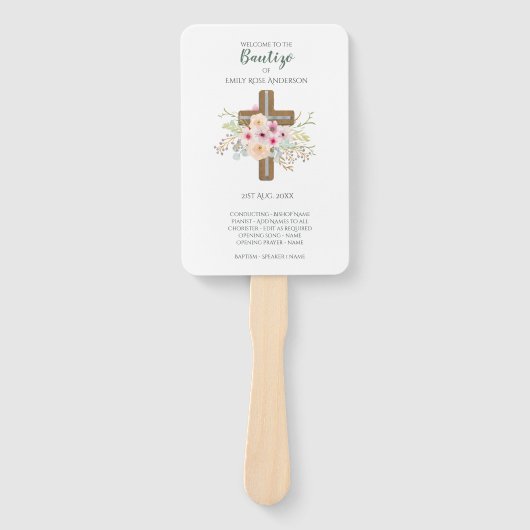 フローラクロスバウティゾバプテスマ ハンドファン (正面)