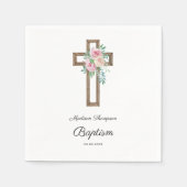 フローラクロスバプテスマ スタンダードカクテルナプキン (正面)