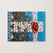 フローラクロスバラ ジグソーパズル (横)