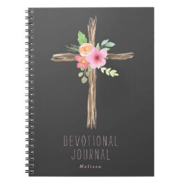 フローラクロスパーソナライズされたデヴォンショナル手帳 ノートブック