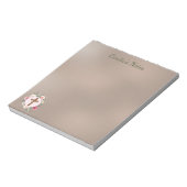 フローラクロスパーソナライズされたメモ ノートパッド (回転)