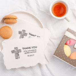 フローラクロスラインアートバプテスマ ラバースタンプ