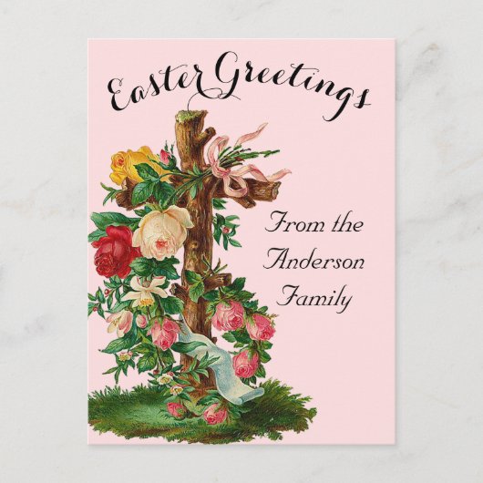 フローラクロスヴィンテージ復活祭 ポストカード (正面)