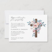 フローラクロス写真悔やみや弔慰葬儀記念館 サンキューカード (正面)