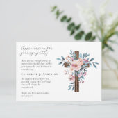 フローラクロス写真悔やみや弔慰葬儀記念館 サンキューカード (スタンド正面)