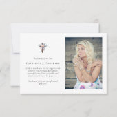 フローラクロス写真悔やみや弔慰葬儀記念館 サンキューカード (正面)