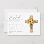 フローラクロス写真悔やみや弔慰葬儀記念館 サンキューカード (正面)