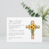 フローラクロス写真悔やみや弔慰葬儀記念館 サンキューカード (スタンド正面)