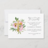 フローラクロス写真悔やみや弔慰葬儀記念館 サンキューカード (正面)