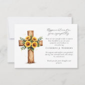 フローラクロス写真悔やみや弔慰葬儀記念館 サンキューカード (正面)