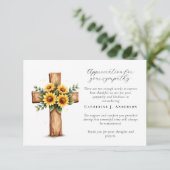 フローラクロス写真悔やみや弔慰葬儀記念館 サンキューカード (スタンド正面)