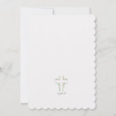 フローラクロス宗教招待状 招待状 (裏面)