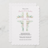 フローラクロス宗教招待状 招待状 (正面/裏面)