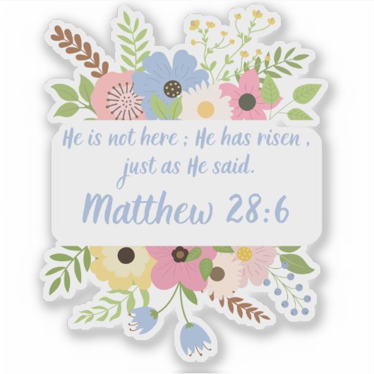 フローラクロス彼はイースター復活 シール (正面)