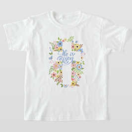 フローラクロス彼はイースター復活 Tシャツ