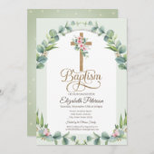 フローラクロス葉水玉模様 招待状 (正面/裏面)