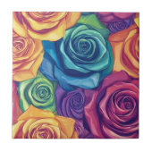 フローラクールバラタイル浴室床用 タイル (正面)