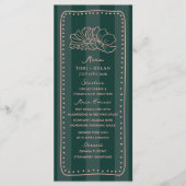 フローラグストライプリーン結婚トロピカル メニュー (正面)