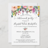 フローラグッドラックセンドオフ退職パーティー 招待状 (正面)