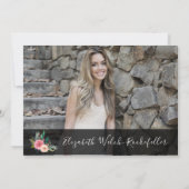 フローラグッドラックセンドオフ退職パーティー 招待状 (裏面)