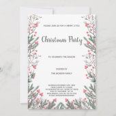 フローラグラスクリスマス招待状 招待状 (正面)