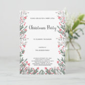 フローラグラスクリスマス招待状 招待状 (スタンド正面)