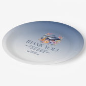 フローラグラッドハットサンキューカード ペーパープレート (アングル)