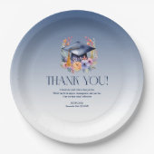 フローラグラッドハットサンキューカード ペーパープレート (正面)