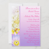 フローラグラデーションブライダルシャワー招待 招待状 (裏面)