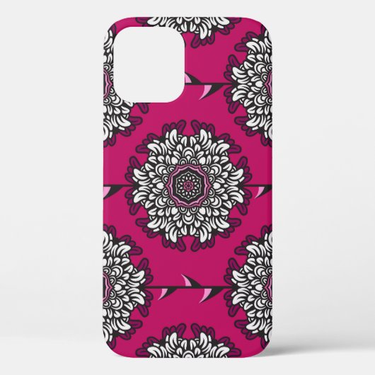 フローラグラフィック花ピンクシームレス Case-Mate iPhoneケース (裏面)