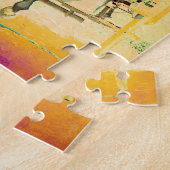 フローラグランジアミッシュホースと乳母車 ジグソーパズル (側面)