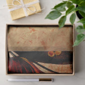 フローラグランジオレンジチューリップデクページティッシュペーパー 薄葉紙 (ギフト)