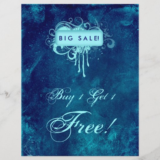 フローラグランジフライヤーサロンスパブルーデニム チラシ (正面)