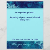 フローラグランジフライヤーサロンスパブルーデニム チラシ (裏面)