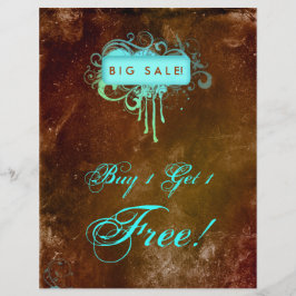 フローラグランジフライヤーサロンスパブルーブラウン チラシ