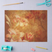 フローラグランジユリのデコページ 薄葉紙 (クラフト)