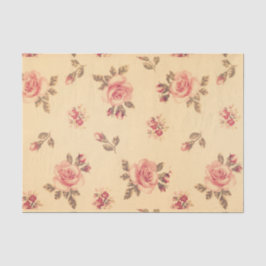 フローラグランジヴィンテージビクトリアンの粗末なシックな桃 薄葉紙
