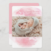 フローラグランジ写真誕生の告知 案内状 (正面/裏面)