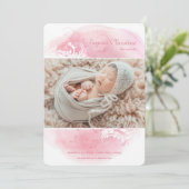 フローラグランジ写真誕生の告知 案内状 (スタンド正面)