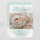 フローラグランジ写真誕生の告知 案内状 (正面/裏面)