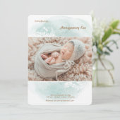 フローラグランジ写真誕生の告知 案内状 (スタンド正面)