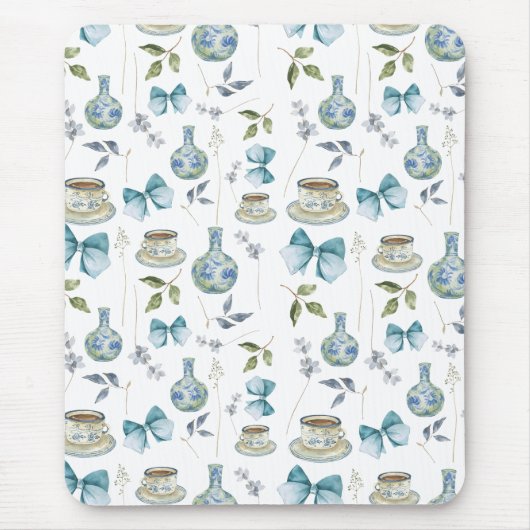 フローラグランドミレニアル水彩弓マウスパッド マウスパッド (正面)